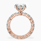 10kt Rose Gold Georgiana Side Round Lab Diamond Ring side right image one