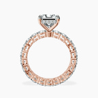 10kt Rose Gold Georgiana Side Round Lab Diamond Ring side right image one