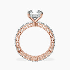 10kt Rose Gold Georgiana Side Round Lab Diamond Ring side right image one