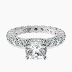 Platinum Georgiana Side Round Lab Diamond Ring front image