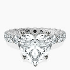 Platinum Georgiana Side Round Lab Diamond Ring front image