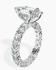Platinum Georgiana Side Round Lab Diamond Ring standing product image one