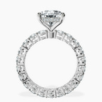 2.81 ct. pear Georgiana Side Round Lab Diamond Ring in 18kt white gold side right image one