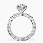 18kt White Gold Georgiana Side Round Lab Diamond Ring side right image one