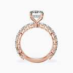 9ct Rose Gold Arabella Side Round Lab Diamond Ring side right image one