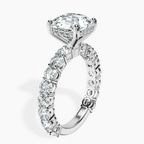 9ct White Gold Arabella Side Round Lab Diamond Ring standing product image one