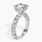 9ct White Gold Arabella Side Round Lab Diamond Ring standing product image one