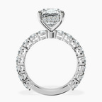 9ct White Gold Arabella Side Round Lab Diamond Ring side right image one