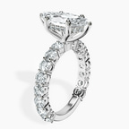 9ct White Gold Arabella Side Round Lab Diamond Ring standing product image one