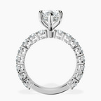 9ct White Gold Arabella Side Round Lab Diamond Ring side right image one