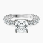 9ct White Gold Arabella Side Round Lab Diamond Ring front image