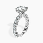 9ct White Gold Arabella Side Round Lab Diamond Ring standing product image one