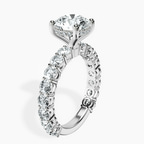 1.41 ct. round Arabella Side Round Lab Diamond Ring in 14kt white gold standing product image one