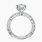 1.41 ct. round Arabella Side Round Lab Diamond Ring in 14kt white gold side right image one