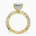 9ct Yellow Gold Arabella Side Round Lab Diamond Ring side right image one