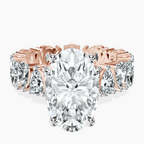10kt Rose Gold Cordelia Side Pear Lab Diamond Ring front image
