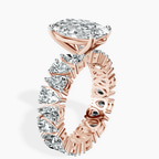 10kt Rose Gold Cordelia Side Pear Lab Diamond Ring standing product image one