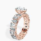 1.35 ct. pear Cordelia Side Pear Lab Diamond Ring in 14kt rose gold standing product image one