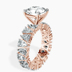 10kt Rose Gold Cordelia Side Pear Lab Diamond Ring standing product image one