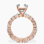 10kt Rose Gold Cordelia Side Pear Lab Diamond Ring side right image one