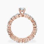 10kt Rose Gold Cordelia Side Pear Lab Diamond Ring side right image one
