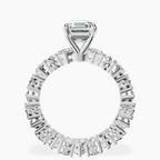 9ct White Gold Cordelia Side Pear Lab Diamond Ring side right image one