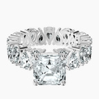 Platinum Cordelia Side Pear Lab Diamond Ring front image