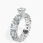 18kt White Gold Cordelia Side Pear Lab Diamond Ring standing product image one