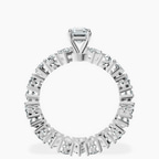 18kt White Gold Cordelia Side Pear Lab Diamond Ring side right image one