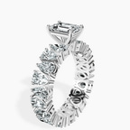 1.09 ct. emerald Cordelia Side Pear Lab Diamond Ring in 10kt white gold standing product image one