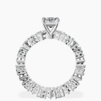 1.09 ct. emerald Cordelia Side Pear Lab Diamond Ring in 10kt white gold side right image one