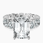 Platinum Cordelia Side Pear Lab Diamond Ring front image