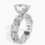 Platinum Cordelia Side Pear Lab Diamond Ring standing product image one