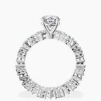 9ct White Gold Cordelia Side Pear Lab Diamond Ring side right image one