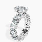 2.99 ct. oval Cordelia Side Pear Lab Diamond Ring in platinum standing product image one