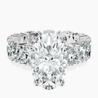 Platinum Cordelia Side Pear Lab Diamond Ring front image