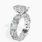 Platinum Cordelia Side Pear Lab Diamond Ring standing product image one