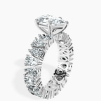 9ct White Gold Cordelia Side Pear Lab Diamond Ring standing product image one
