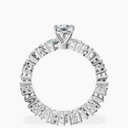18kt White Gold Cordelia Side Pear Lab Diamond Ring side right image one