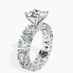 9ct White Gold Cordelia Side Pear Lab Diamond Ring standing product image one