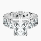 Platinum Cordelia Side Pear Lab Diamond Ring front image