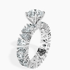 18ct White Gold Cordelia Side Pear Lab Diamond Ring standing product image one
