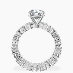 18ct White Gold Cordelia Side Pear Lab Diamond Ring side right image one