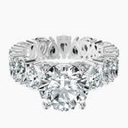 Platinum Cordelia Side Pear Lab Diamond Ring front image