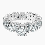 18kt White Gold Cordelia Side Pear Lab Diamond Ring front image