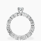 18kt White Gold Cordelia Side Pear Lab Diamond Ring side right image one