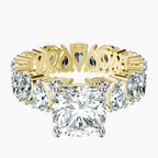 10kt Yellow Gold Cordelia Side Pear Lab Diamond Ring front image