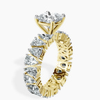 10kt Yellow Gold Cordelia Side Pear Lab Diamond Ring standing product image one