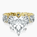 18kt Yellow Gold Cordelia Side Pear Lab Diamond Ring front image
