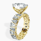18kt Yellow Gold Cordelia Side Pear Lab Diamond Ring standing product image one